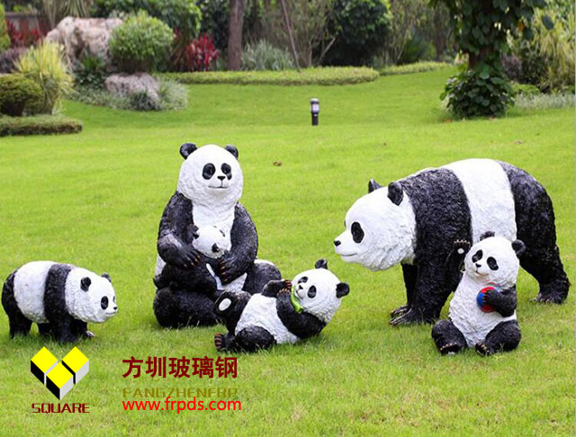 玻璃钢大熊猫动物(wù)雕塑