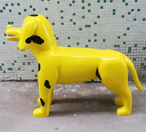 玻璃钢小(xiǎo)狗雕塑