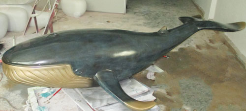 玻璃钢鲸鱼雕塑