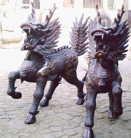铜艺动物(wù)雕塑的寓意