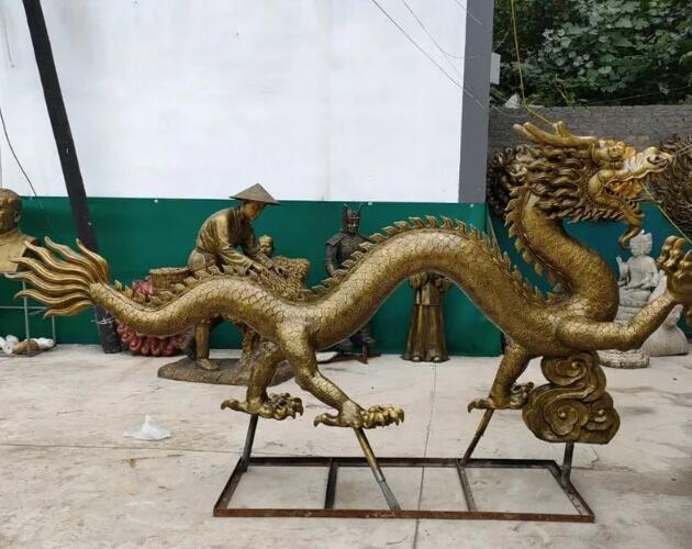 玻璃钢龙雕塑，中國(guó)神龙雕塑
