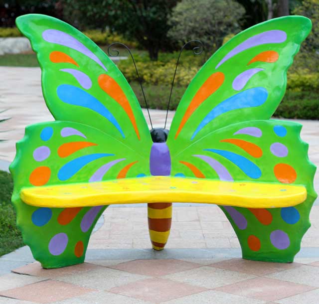 玻璃钢创意蝴蝶休闲椅